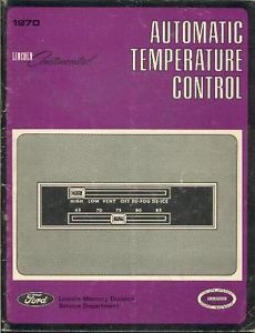 1970 1971 Lincoln Continental Mark III Automatic Temperature Control Heat AC