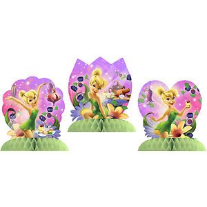 Tinkerbell Mini Centerpieces 3 Pack Birthday Decorations Party Sweet Treats