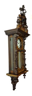 Antique French Westminster Chime Wall Clock at 1910 Great Carvings