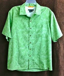 Royal Robbins Outdoor Travel Clothing Men’s Green Floral Shirt Med