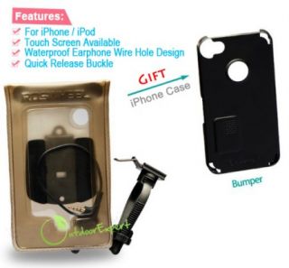 iPhone iPod Waterproof Bicycle Cellphone Dry Bag Pouch Earphone Wire Case Shell