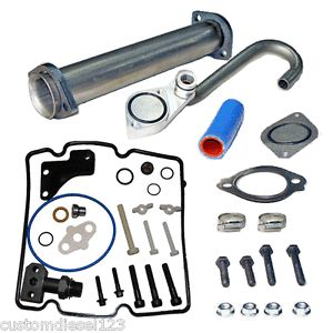 03 07 Ford 6 0 Complete EGR Delete Kit with STC Hpop Fitting Kit