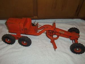 Vintage Doepke Model Toys Orange 26" Adams Diesel Motor Grader Construction Toy