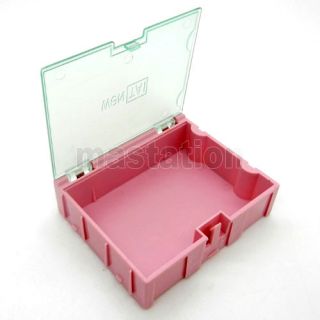 Pink Kit Components Boxes Patch Parts Interlocking Storage Box SMT SMD Kits Lot