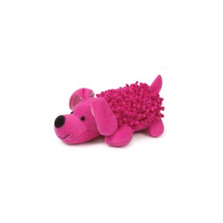 Zanies Shaggy Pups Soft Plush Squeaker Bright Dog Toy