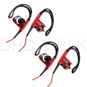 2pc Sports Hook Running High Quality Stereo Earphones Headset for iPod iPhone