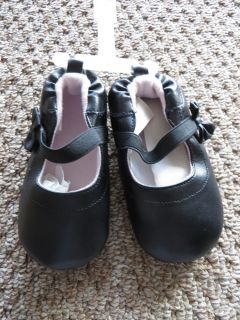 New Vitamins Kids Baby Toddler Shoes Soft Sole Black Girl 24M