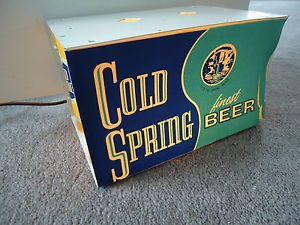 RARE Vintage Cold Spring Golden Brew Beer Six Pack Can Bar Pub Light Sign