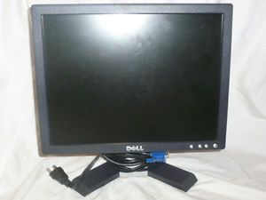 Dell E Series E156FPF 15" LCD Flat Screen Computer Monitor w Cables Working