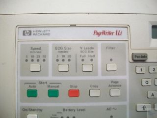 HP Hewlett Packard Pagewriter XLI M1700A ECG EKG Cardiography LCD Monitor