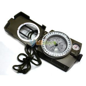 New Light Weight Alloy Multi Function US Army Military Compass Olive Drab Y73HG