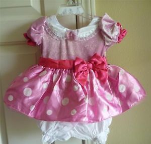 Baby Girls  Pink Minnie Mouse Costume Dress Up Size 3 6 Months