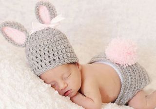 2013 Baby Infant Newborn Knit Costume Photography Prop Rabbit Crochet Hat Pant