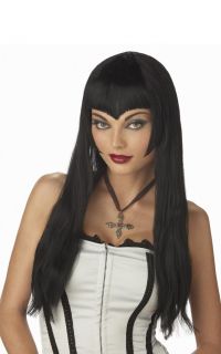 Hot Sexy Vampiress Halloween Costume Wig Black 70129