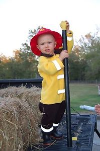 12 18 Month Baby Toddler Kids Boys Halloween Costume Fireman Complete Reflective