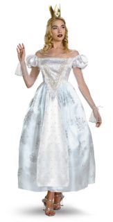 Galadriel Lord of The Rings LOTR White Queen Deluxe Adult Costume Disney Alice