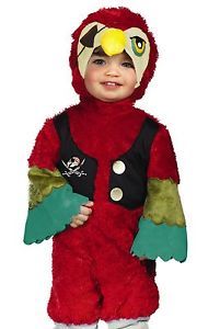 Kids Toddler Baby Pirate Parrot Cute Halloween Costume