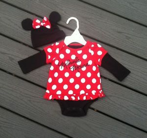 Disney Minnie Mouse Infant Outfit w Hat Newborn NB Disney Costume Bodysuit