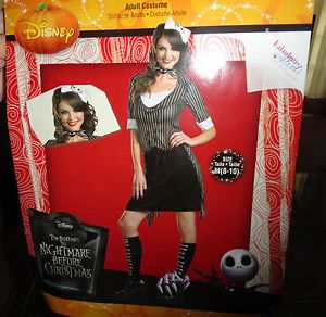 New Nightmare Before Christmas Jack Skellington Ladies Halloween Costume M 8 10