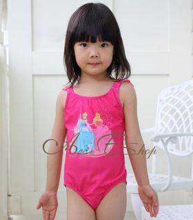 Girls Kids Sz 2 6Y Disney Princess Swimsuit Swimwear Bathing Swimming Costume
