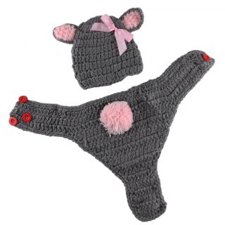 Newborn Baby Toddler Crochet Knit Photography Prop Beanie Hat Cap Warm Clothes