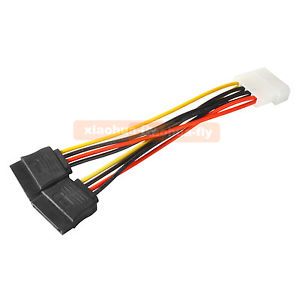 IDE Power Connector to Dual SATA Power Connector Cable