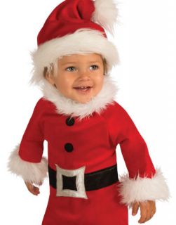 Toddler Boys Santa Claus Romper Warm Christmas Fancy Halloween Costume NB 0 6