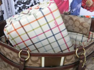 XX Large Coach Heritage Signature Diaper Bag Business Tote Fits A Laptop