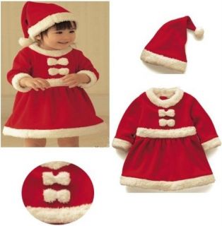 Baby Boys Girls Christmas Sets Xmas Santas Party Costume Warm Dress Outfit Suits