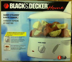 Black and Decker HS90 Type 1 Flavor Scenter Handy Steamer Veggies, Rice  Cooker