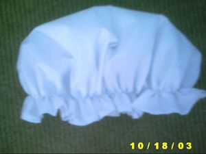 Victorian Edwardian Adult Baby Fancy Dress White MOP Cap Hat White Sissy Maid