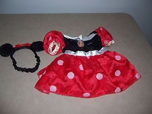  Minnie Mouse Dress and Headpiece Halloween Costume Size 12 18 Month