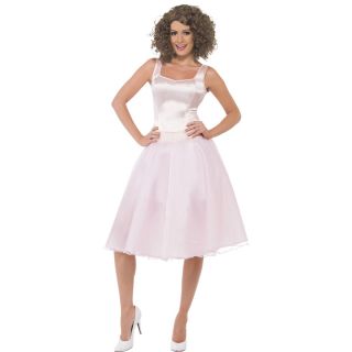 Womens New Dirty Dancing Baby Vintage 50s Style Fancy Dress Outfit Costume Wig