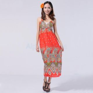 Long Bohemian Hippie Boho Maxi Dress Sundress Skirt 02226