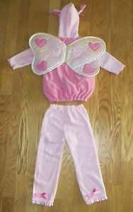 Old Navy Pink Butterfly Fairy Costume Toddler 4T 5T Fleece Costume