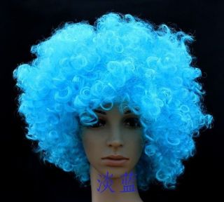 New Afro Curl Curly Clown Football Party 60s 70s 80s Disco Wig Hair Colors