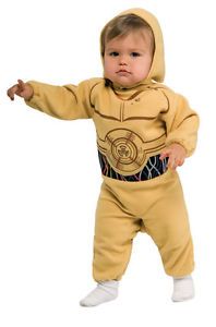 Infant Star Wars C3PO Costume Toddler Baby Boys C3P0 Romper Kids Clone Wars New