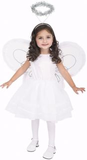 Deluxe Angel Princess Girls Costume w Wings Halo by Papermagic