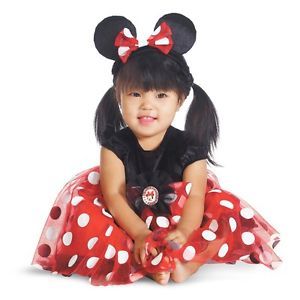 Infant Minnie Mouse Costume Disney Mickey Girls Child Childrens Fancy Dress New
