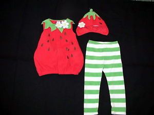 Old Navy Strawberry Halloween Costumes for Baby Toddler Girl Size 2T 3T