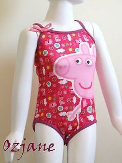 Costume Da Bagno Peppa Pig Da Bambina Nuovo Con Etichette Da 1 A 6 Anni