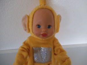 2001 2006 Mattel Baby Doll 13" Tall Jointed Big Blue Eyes Cute Costume