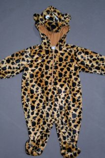 Infant Le Top Leopard Costume Halloween Size 9 Months Sleeper Warm