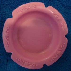 Hasbro Baby Alive Interactive Doll Feeding Bowl Pink Plate 2 for Eating Food