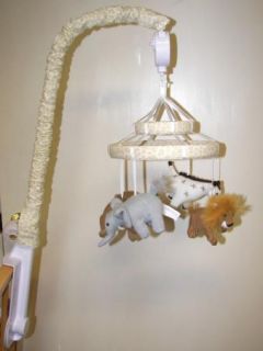 Wendy Bellissimo Petite Safari Complete Baby Nursery Crib Mobile Zoo Animal