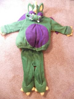 Child Dragon Halloween Costume 12 24 Month Infant Toddler Green Purple Plush