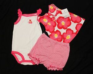 Set of 3 18 Month Size Baby Toddler Girl Spring Summer Clothes Carter’S
