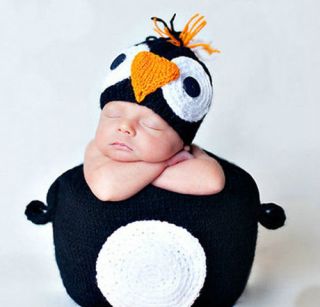 Newborn Baby Boy Girl Knitted Costume Crochet Photography Photo Prop Outfit N108