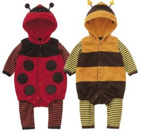Baby Toddler Fleeced Costume Baby Bodysuit Outerwear Baby Birthday Gift H1302