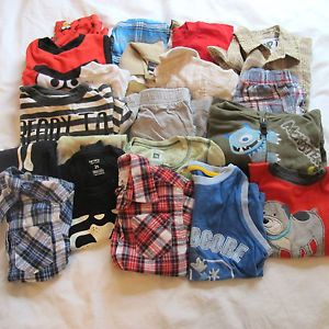 21 Piece Lot Baby Boy Clothes 2T OshKosh Gymboree Mickey Shorts Shirts Toddler